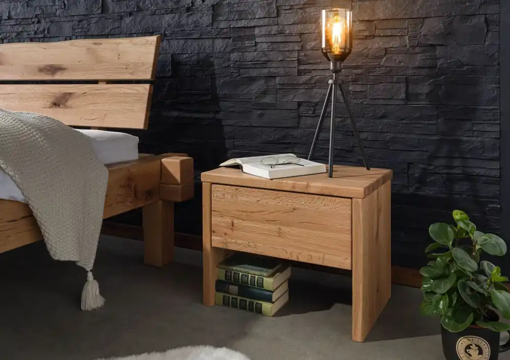 Jetzt Bestellen Nachttisch Zerreiche 50x35x40 natur geölt JANGALI #729