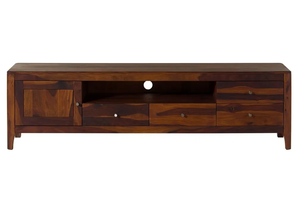 TV-Board Sheesham 200x40x55 walnuss geölt BROOKLYN #18 Garantierte Lieferung
