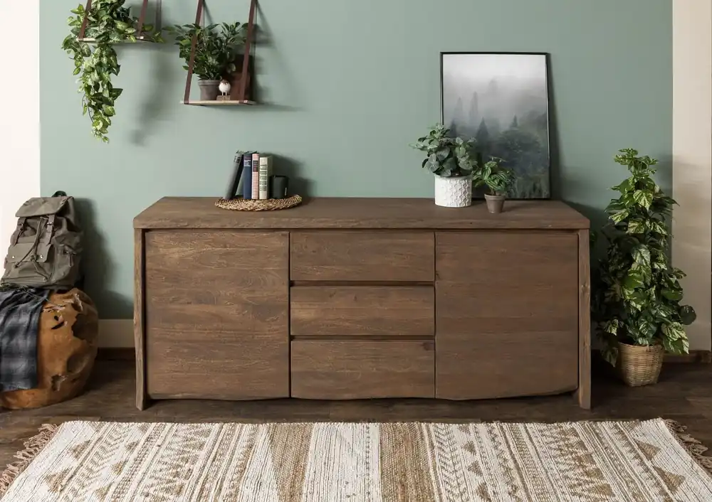Sideboard Mango 185x48x80 braun geölt / sandgestrahlt PURE MANGO #115 Angebot