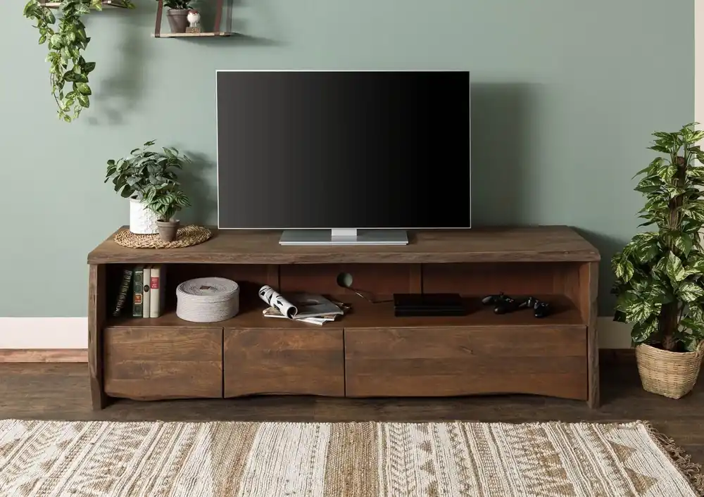 Direktkauf TV-Board Mango 190x50x60 braun geölt PURE MANGO #220