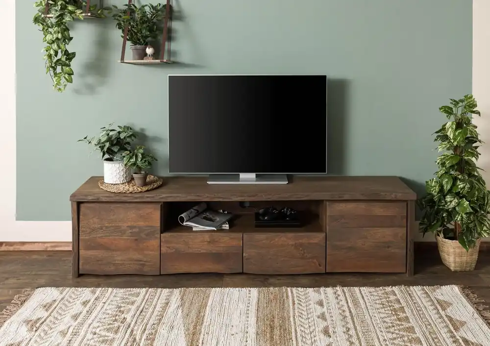 TV-Board Mango 200x45x50 braun geölt PURE MANGO #221 Finale Aktion