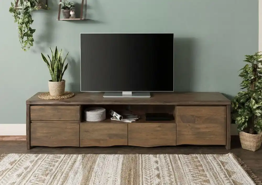 Finale Aktion TV-Board Mango 220x45x50 braun geölt PURE MANGO #224