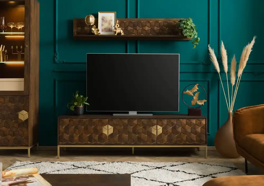 TV-Board Mango 180x45x50 braun geölt DIAMOND #224 Kracherpreis