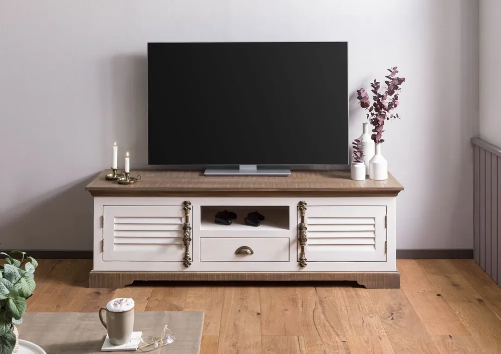 TV-Board Mango 170x45x55 weiß lackiert TOULOUSE #111 Highlight