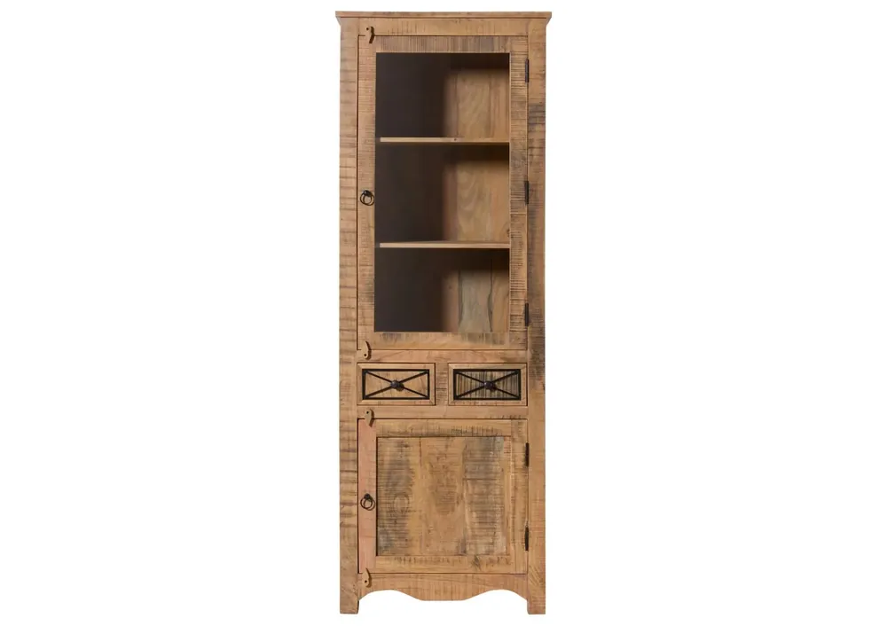 Preisreduziert Vitrine Akazie 73x45x200 natur versiegelt NATURE OF SPIRIT #315