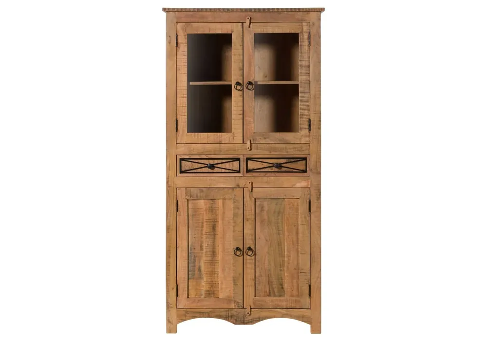Vitrine Akazie 90x40x180 natur versiegelt NATURE OF SPIRIT #208 Sofort Bestellen