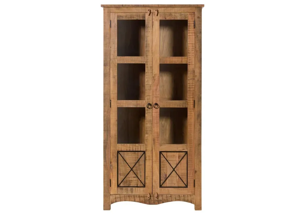 Jetzt Bestellen Vitrine Akazie 90x40x180 natur versiegelt NATURE OF SPIRIT #252