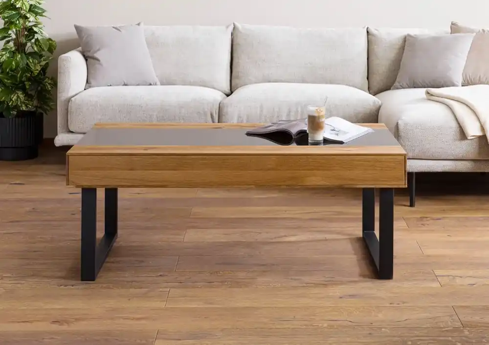Couchtisch Wildeiche 120x65x45 natur geölt LINDAU #01 Finale Aktion