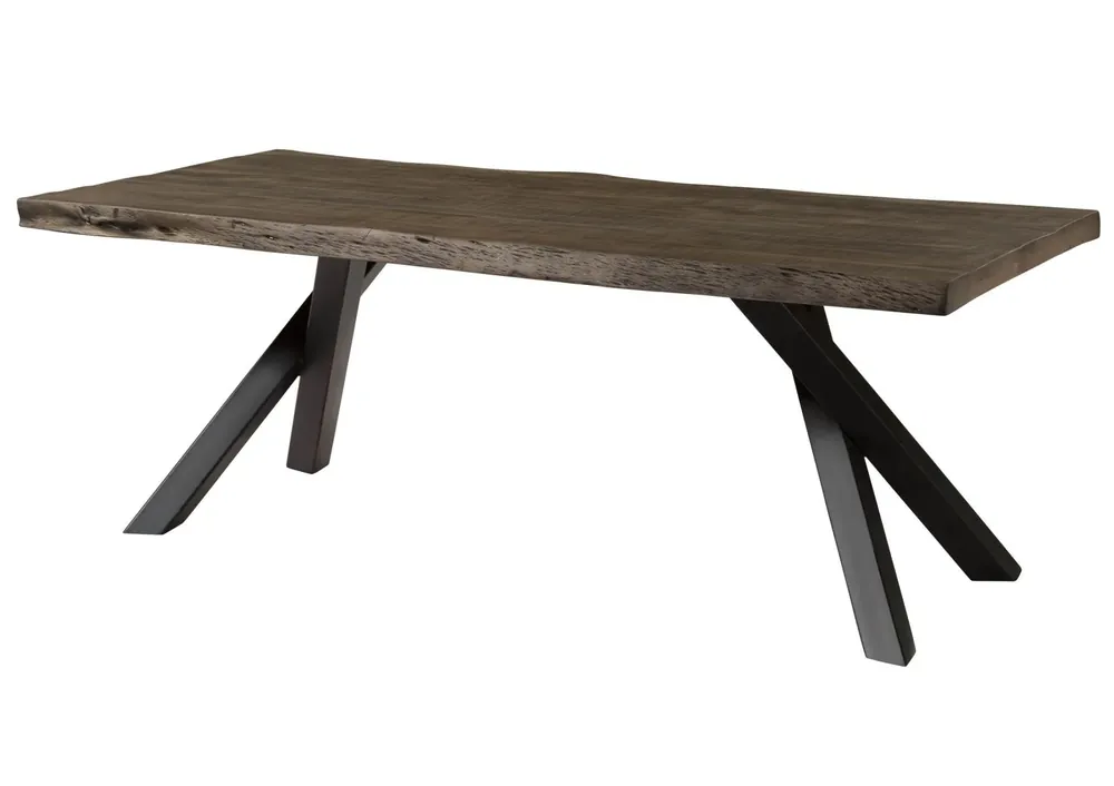 Preisknaller Baumtisch Mango 220x100x76 grau lackiert / A-Gestell anthrazit matt FREEFORM 5