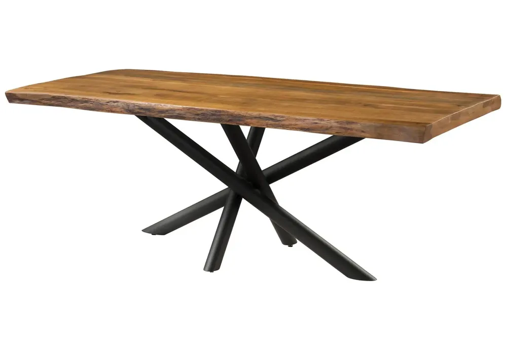 Baumtisch Mango 220x100x76 natur lackiert / Mikado-Beine anthrazit matt FREEFORM 5 Jetzt Kaufen