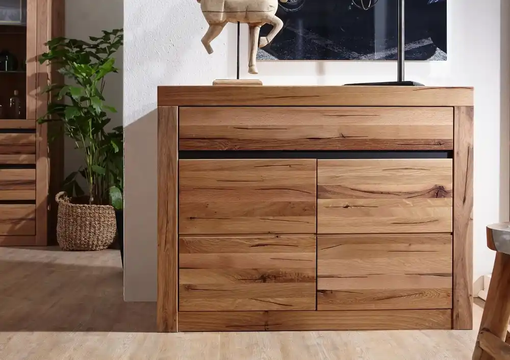 Sideboard Wildeiche / Zerreiche 108x43x80 natur geölt MONTREUX #150 Sonderangebot