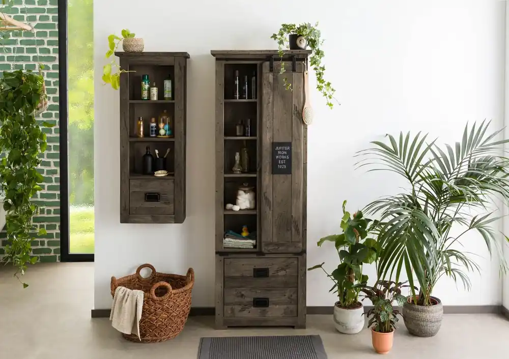Schrank Mango 70x35x195 grau lackiert RAILWAY #284 Markenprodukt