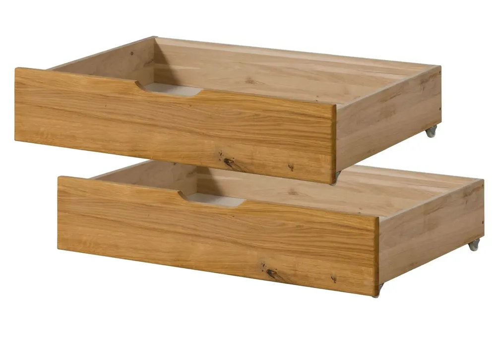 Billig Schubkasten Set Wildeiche 91x66x20 natur geölt TomMe #113