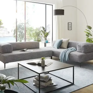 Ecksofa Puzzle 222 x 284 Schwarz-Weiß Rückenlehne by W. Schillig Direktkauf