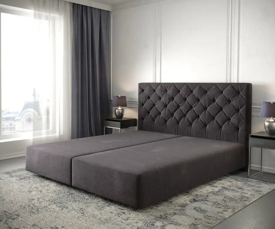 Sale Boxspringgestell Dream-Great 180x200 cm Mikrofaser Schwarz
