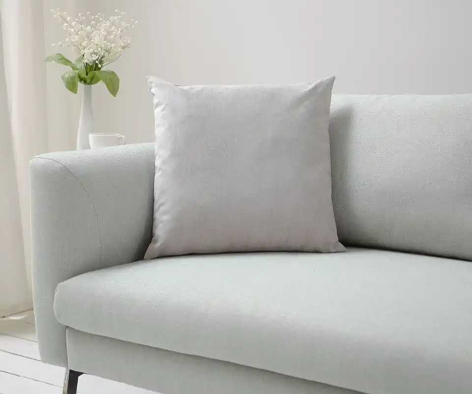 Begrenztes Angebot Kissen Dalma 50x50 cm Velour Silbergrau