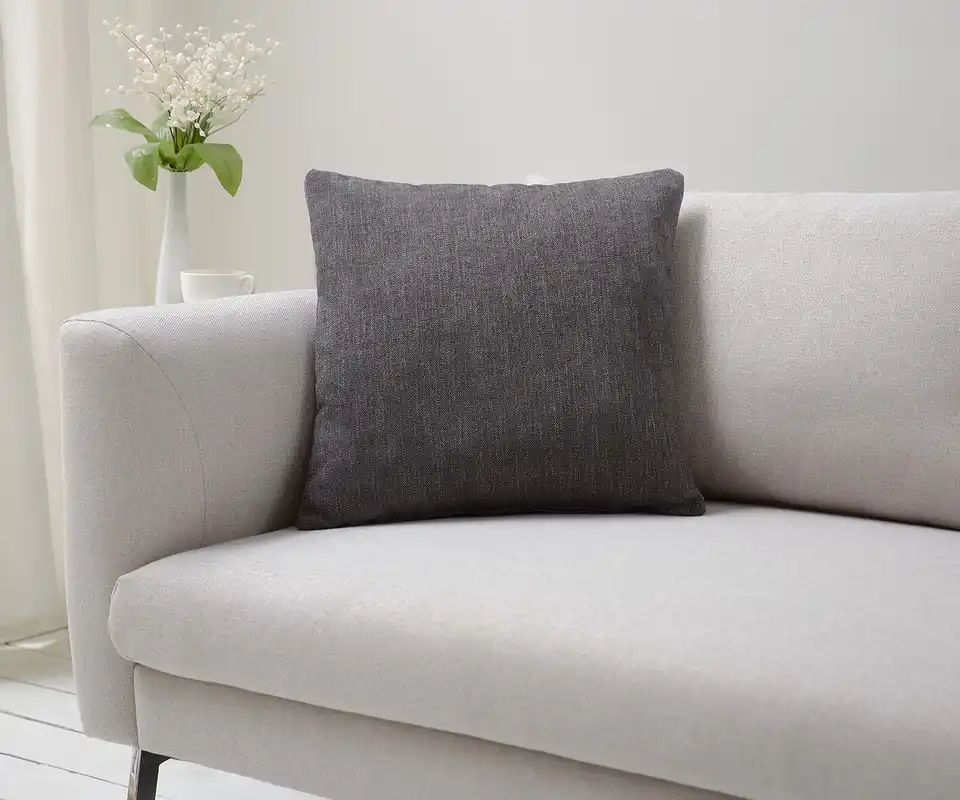 Neue Kollektion Kissen Dalma 50x50 cm Strukturstoff Grau