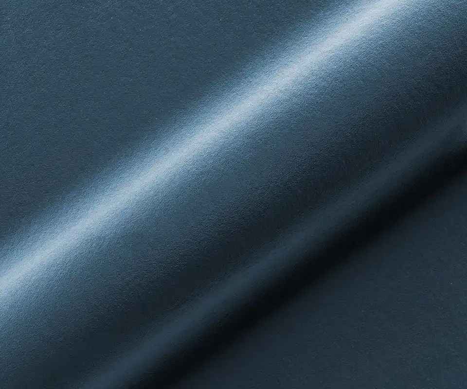 Stoffmuster Flex Samt Blau Abverkauf