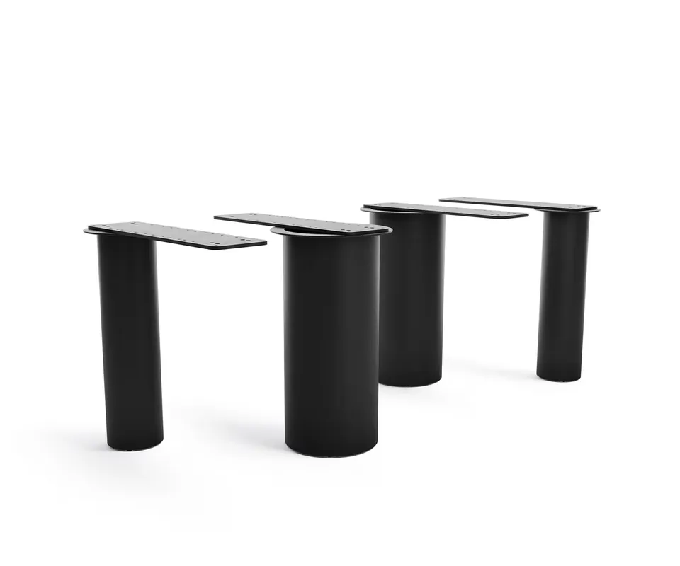 Tischgestell Pilier Metall Schwarz für Tischplatten ab 200 cm Top-Preis