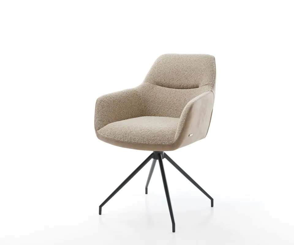 Angebot Drehstuhl Pejo-Flex Materialmix Schlamm Kreuzgestell konisch Schwarz 180° drehbar Taschenfederkern