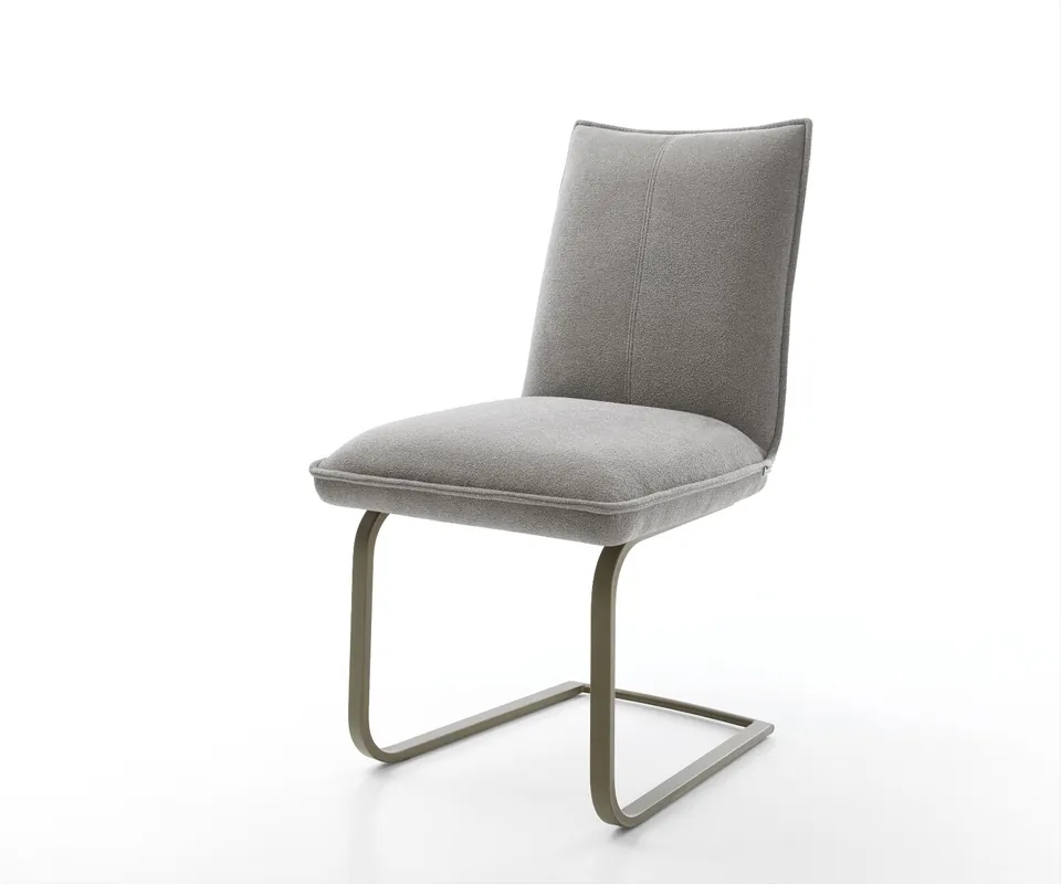 Freischwinger Lelio-Flex Strukturstoff Soft Grau Freischwinger flach Effektfinish Titan Taschenfederkern Sichere Zahlung