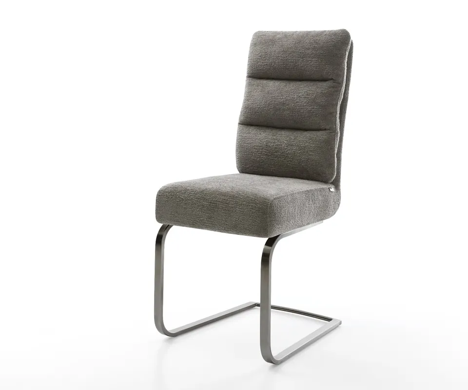Versand Am Gleichen Tag Freischwinger Pela-Flex Bouclé Soft Schlamm Freischwinger flach Graphit Taschenfederkern